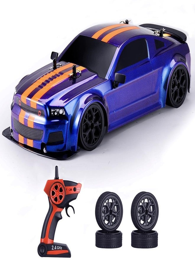 CIRBOX RC Drift Car 1/14 Scale, 4WD Remote Control Racing Car, 20+ MPH High Speed with LED Lights, 2.4GHz Rechargeable Hobby Drift Car, Multi Color RC Car for Boys & Adults - Image 1